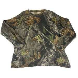 Vtg Field Staff Mossy Oak Break Up Outdoor Gear Shirt Men's Size XL